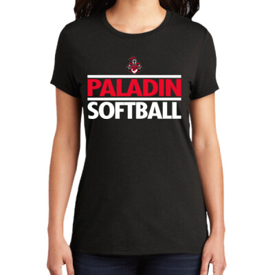 Softball Women's Triblend Shirt - Black D100 Thumbnail