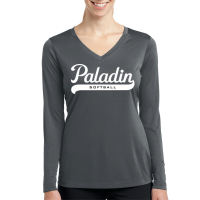 Softball Ladies Drifit Long Sleeve Vneck  Thumbnail