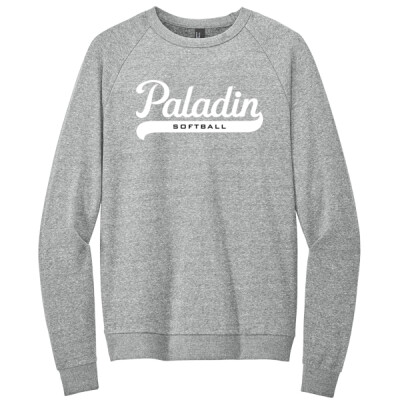 Adult Softball swoosh Triblend Fleece Sweatshirt  Thumbnail