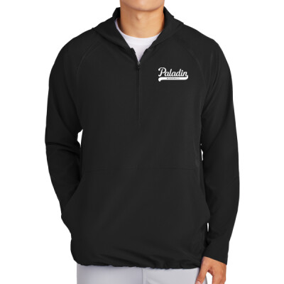 Adult Long Sleeve printed Cage Jacket - Baseball swoosh  Thumbnail