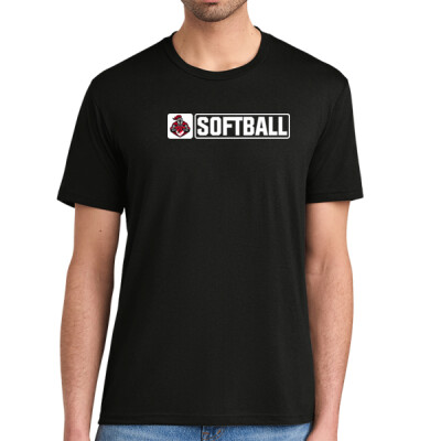 Adult Unisex Triblend Shirt - Horiz Softball Thumbnail