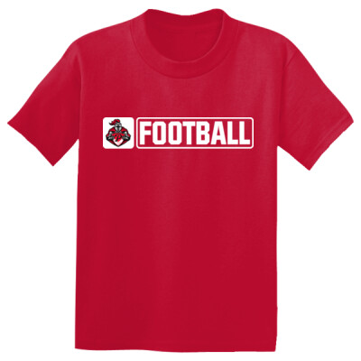 Youth Drifit Performance Tee - Horiz Football Thumbnail