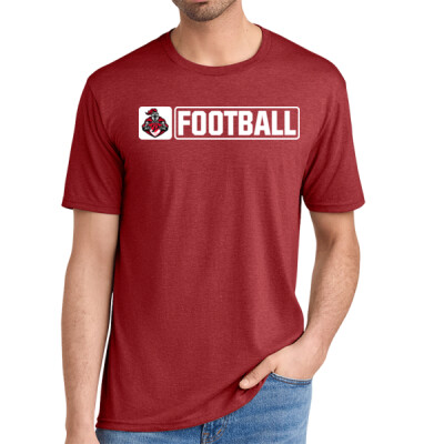 Adult Unisex Triblend Tee - Horiz Football Thumbnail